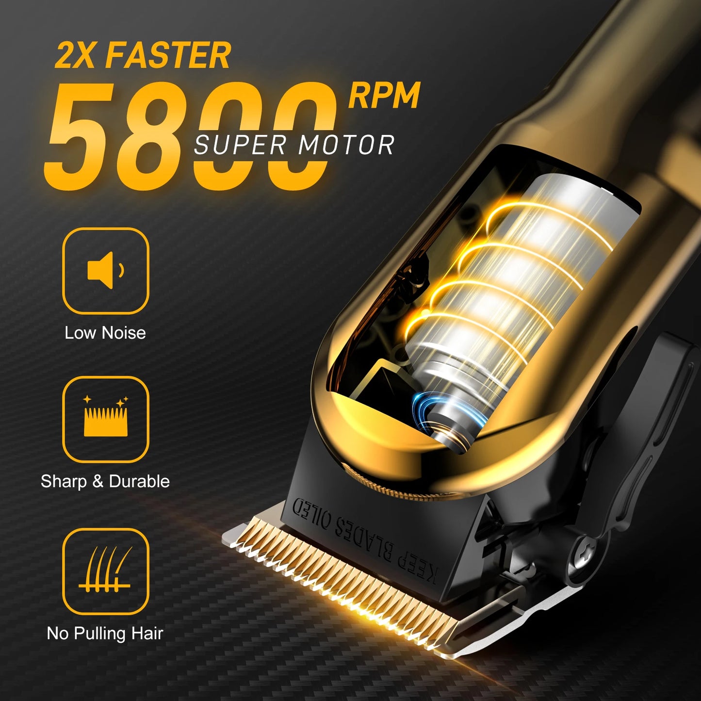 Sejoy Hair Clippers For Men Cordless Beard Trimmer Kit