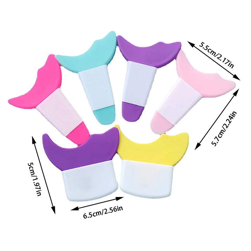 Eyeliner Template Mascara Applicator Multifunctional Silicone Brush Lash Stopper Eye Makeup Tool for Eyelashes Baffle