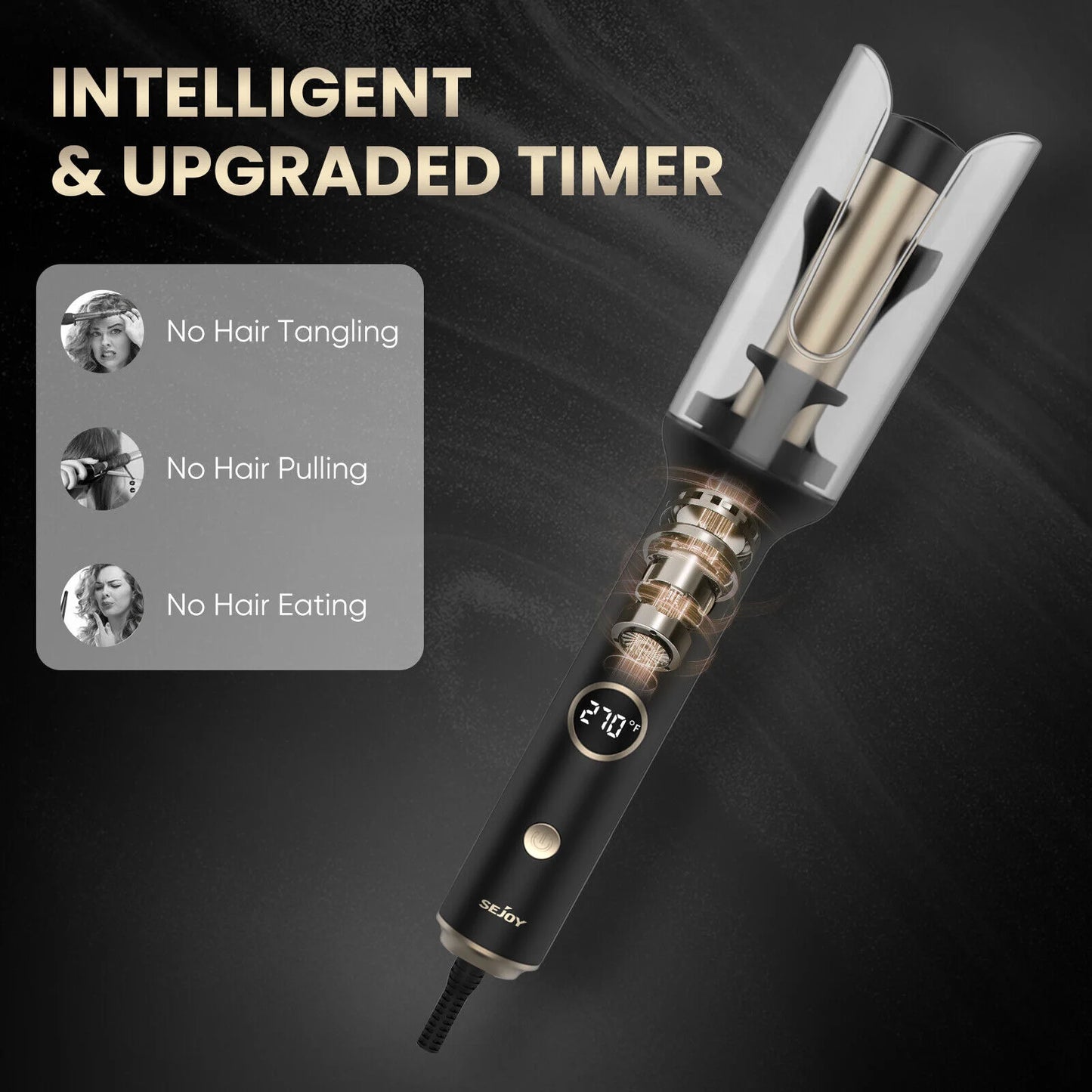 Sejoy Professional Hair Curler Ceramic Waver Automatic