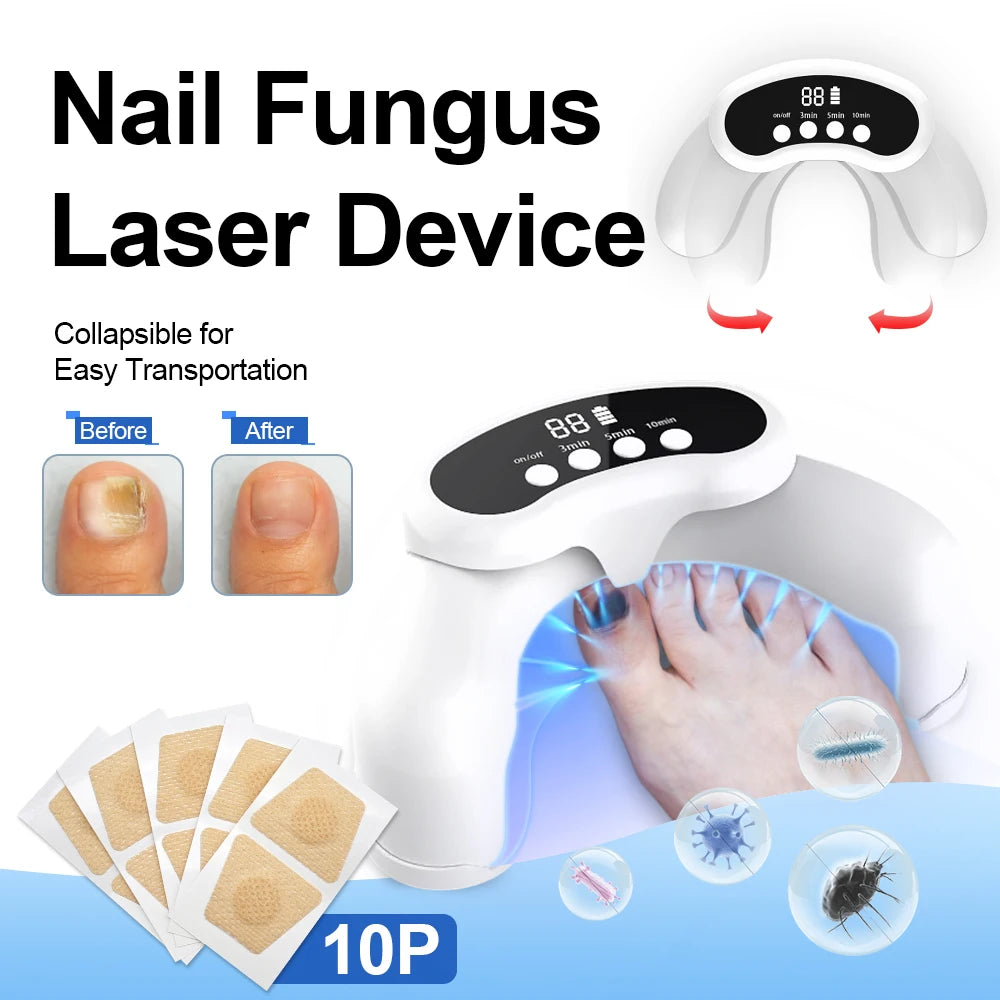 Nail Fungus Laser Treatment Device Fingernail Fungus Treat Onychomycosis Therapy Effectively Remove Onychomycosis Grow Toe Nail