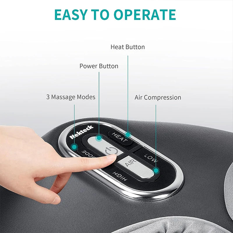 Nekteck Foot Shiatsu Massager Electric With Heating Therapy