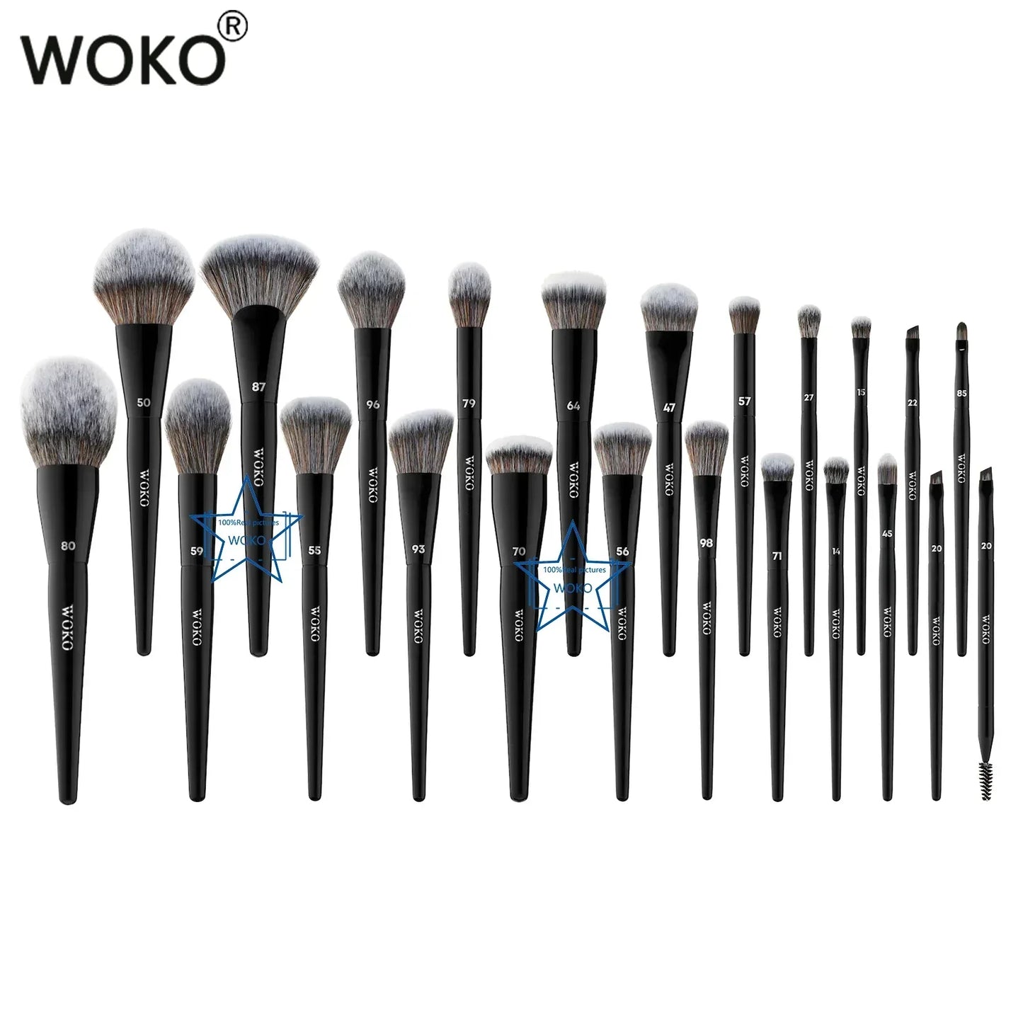 Professional Foundation Powder Highlighter Contour Cream Blush Makeup Brushes Concealer Eyeshadow Smudge Liner Eyebrow Lip Brush