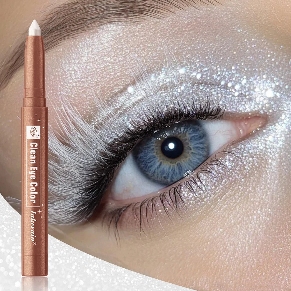 Highlight Stick Glitter White 1pc Shimmering Eyeshadow Eyeshadow Pencil for Bright Eyes Dazzling Effect Makeup Highlighter