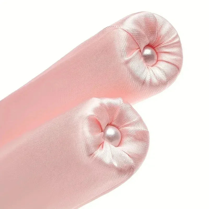 6Pcs Women No Heat Curly Hair Stick Satin Sleep Cap Clip