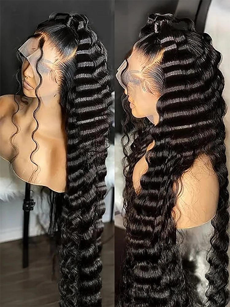 Amytud 30 40 Inch HD 360 Full Lace Wig 13x4 13x6 Loose Wave