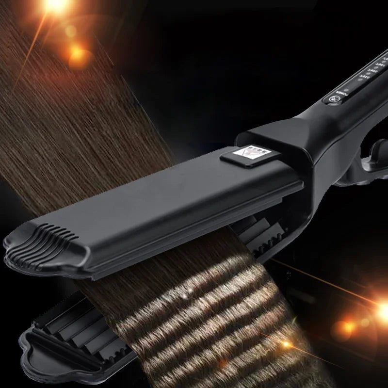Professional Hair Curler Ceramic Wave Wand Corrugated Iron
