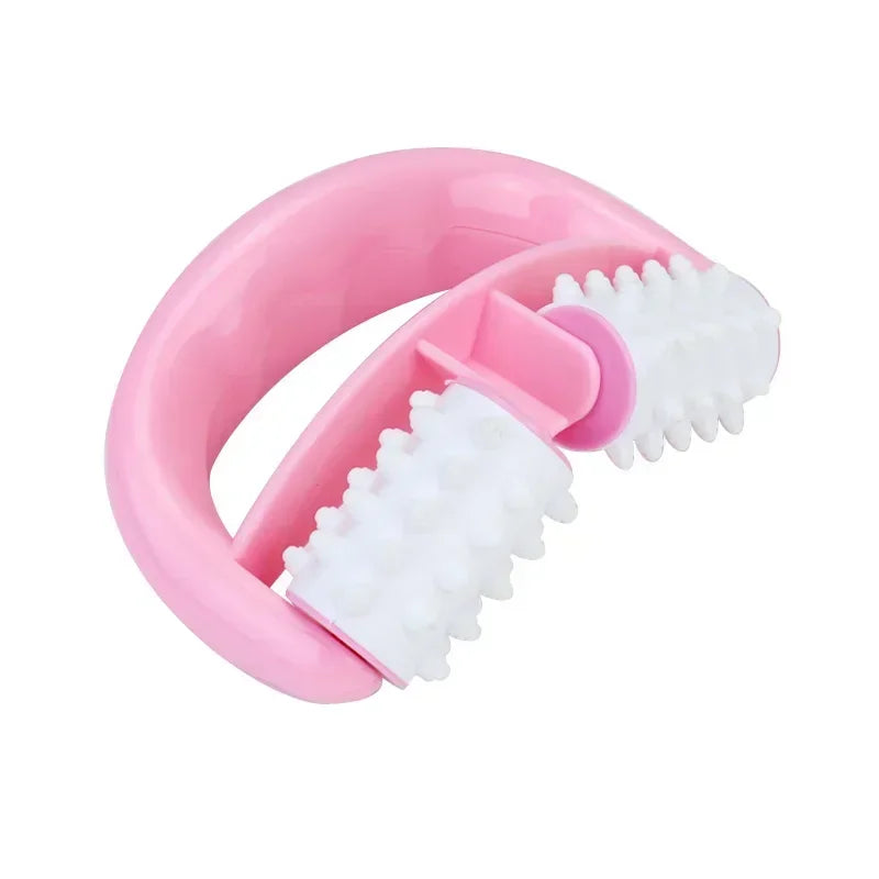 Blue D Type Anti Cellulite Handheld Roller Massager