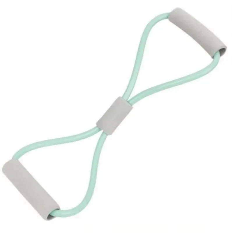 Tensile Tape Yoga Resistance Band Chest Expander 8 Shape Fitness Resistance Bands Crossfit Exercise Solid Color