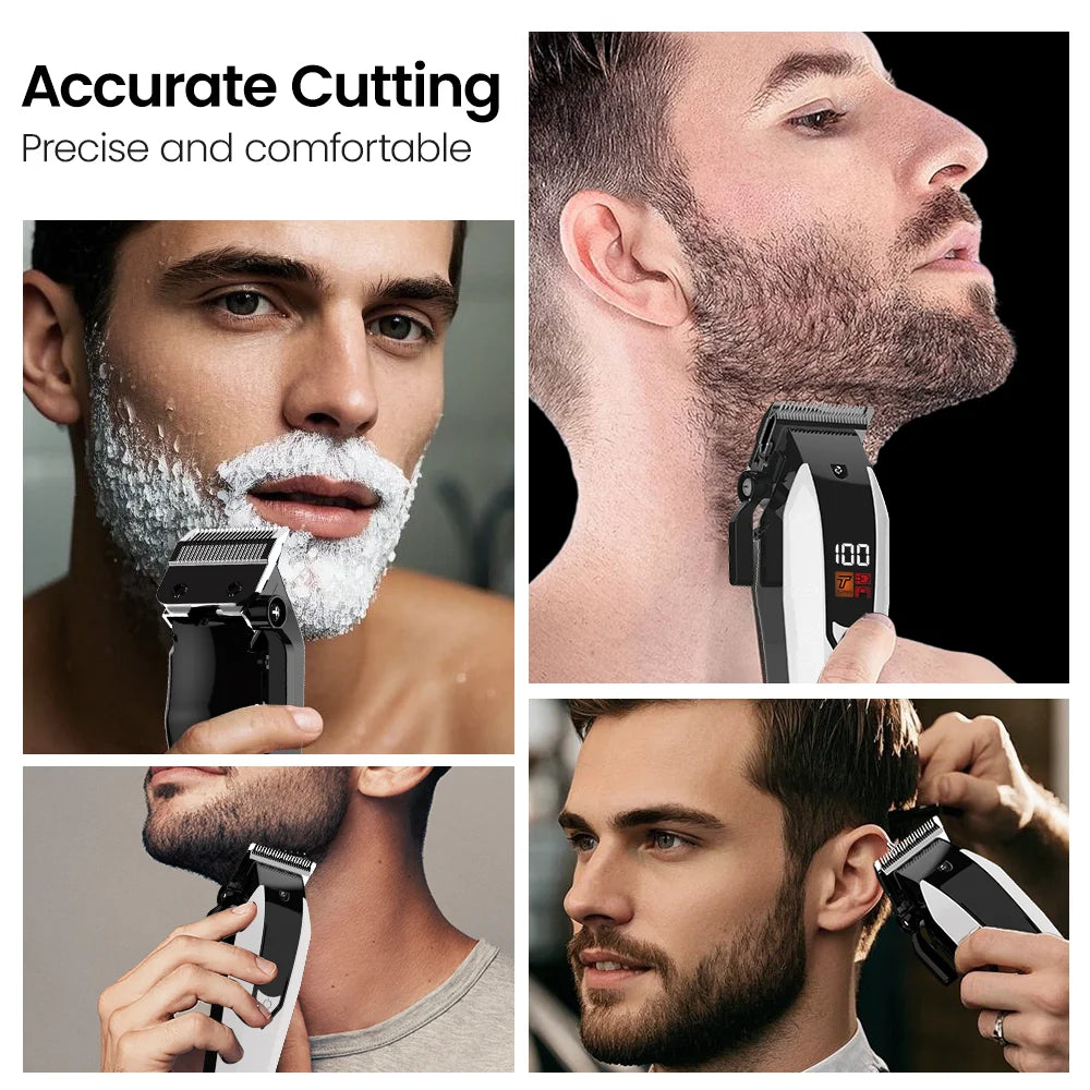 Sejoy Portable Barber Hair Clipper Kit For Men Beard Trimmer