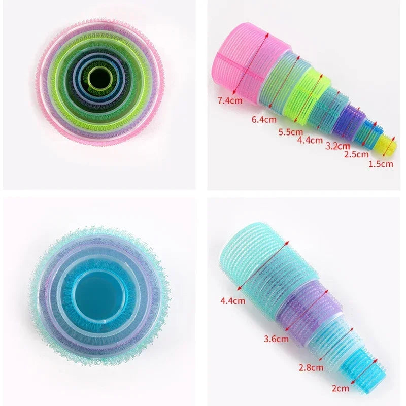 Heatless Hair Rollers Self Grip Hook Curlers Jumbo Set