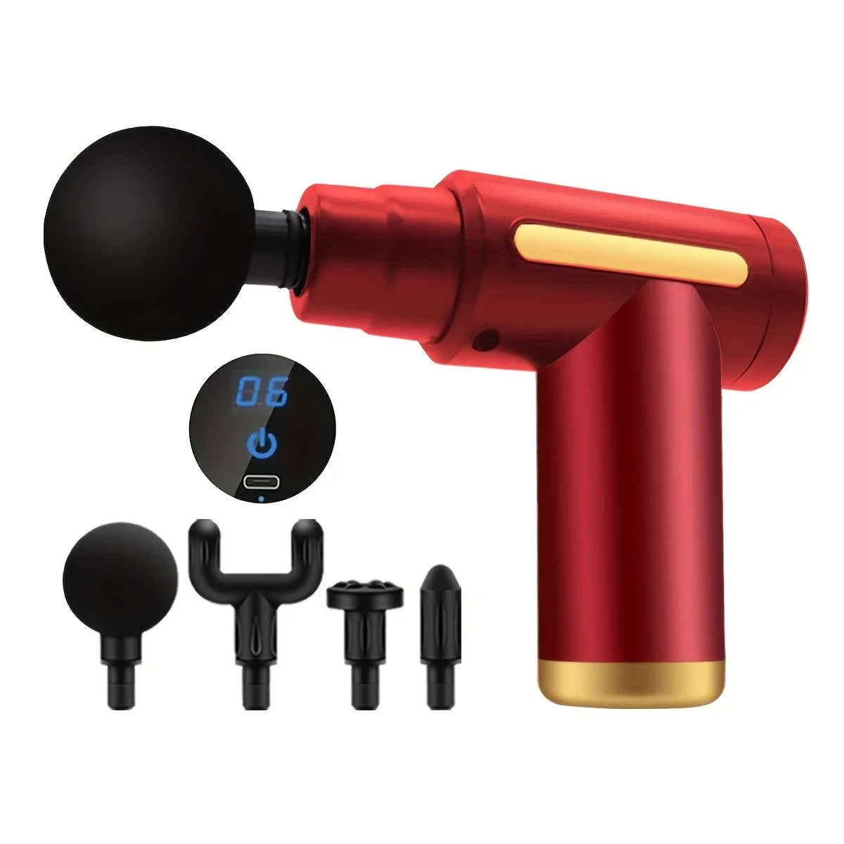 Portable Digital Fascia Gun Massager With LED Display