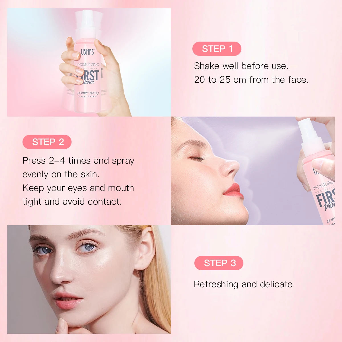 Ushas Quick Setting Spray Foundation Primer Oil Control