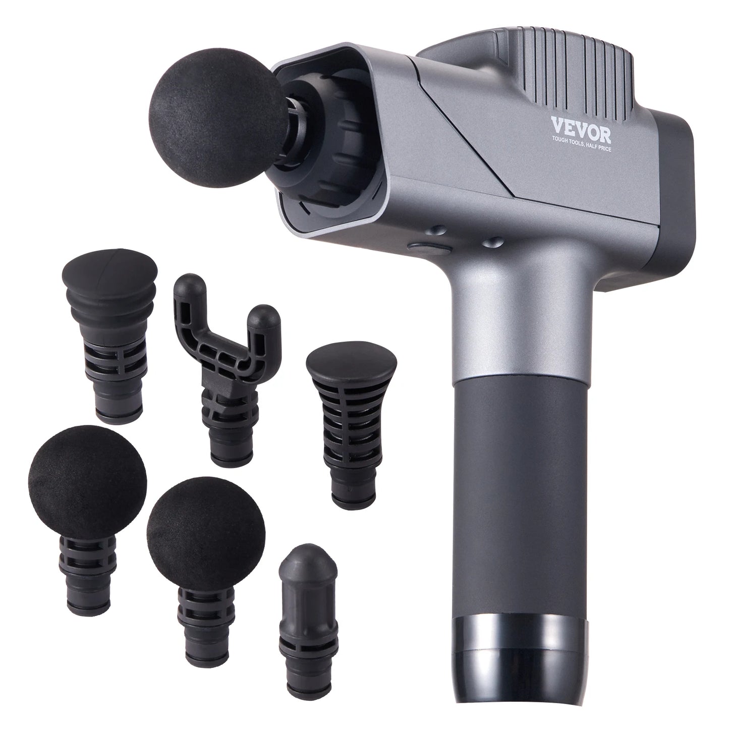 SucceBuy Deep Tissue Massage Gun 8 Speed Levels 6 Heads