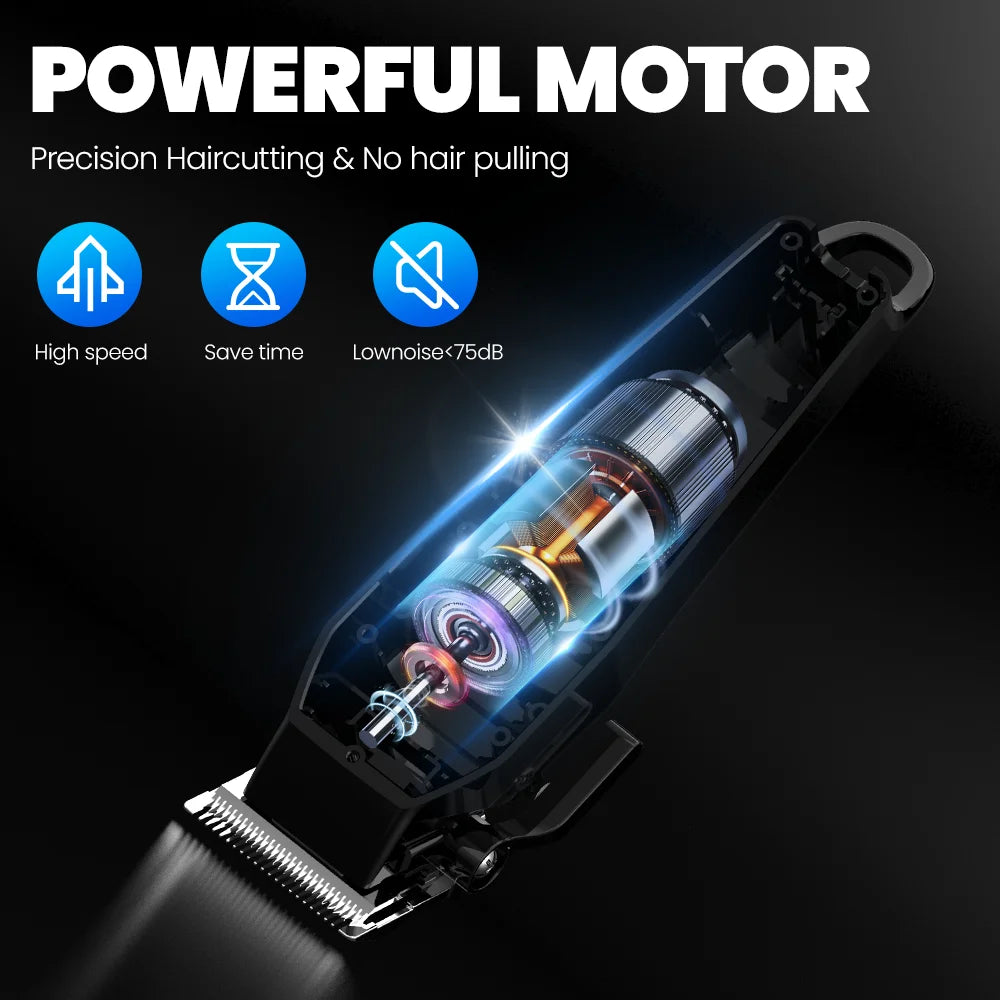 Sejoy Portable Barber Hair Clipper Kit For Men Beard Trimmer