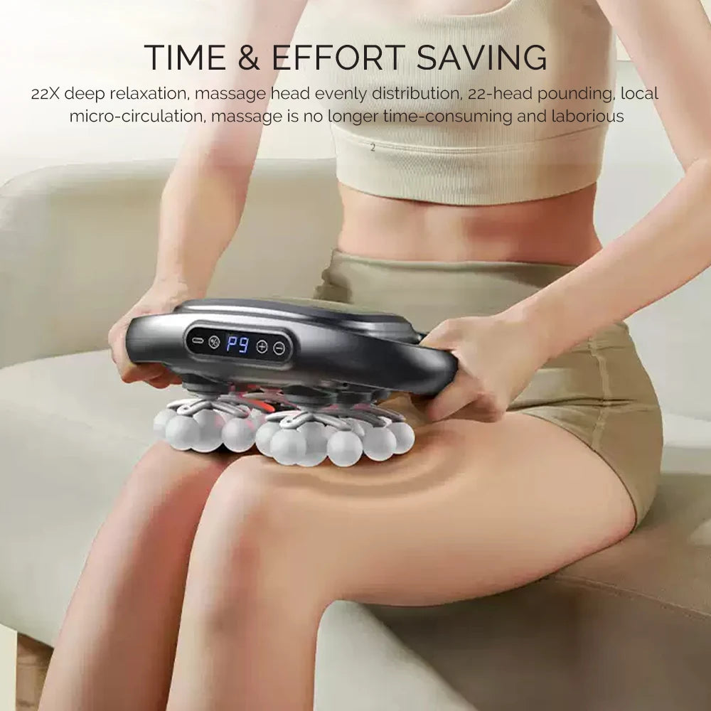 22 Head Fascia Gun Massage High Frequency Muscle Massager