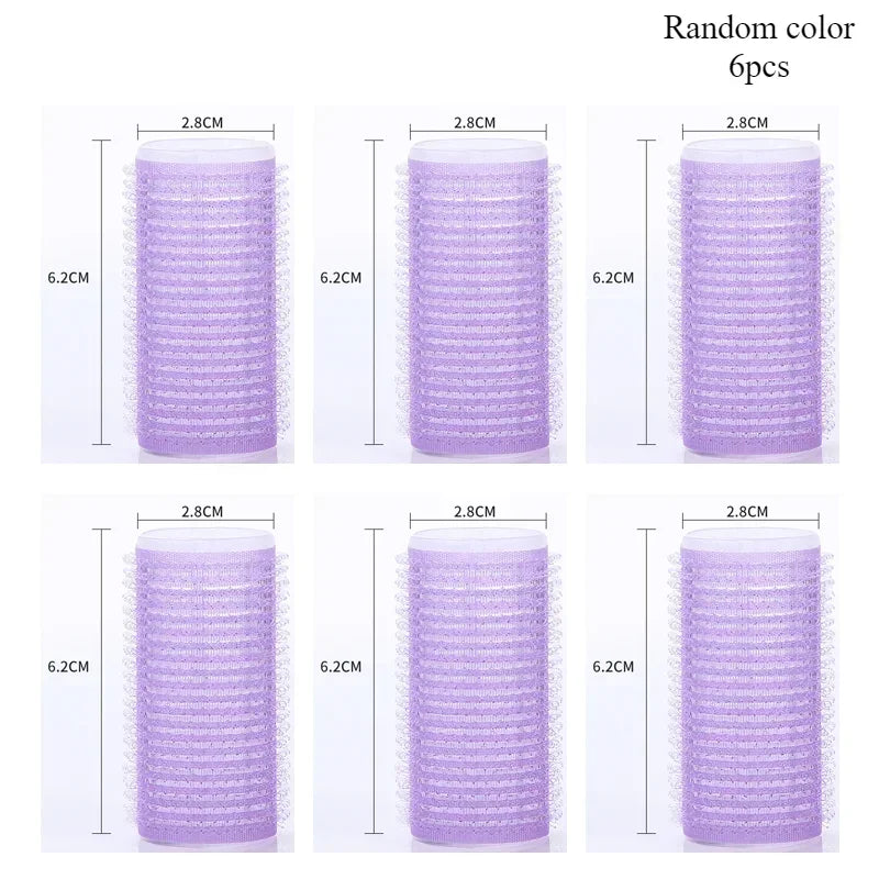 Heatless Hair Rollers Self Grip Hook Curlers Jumbo Set