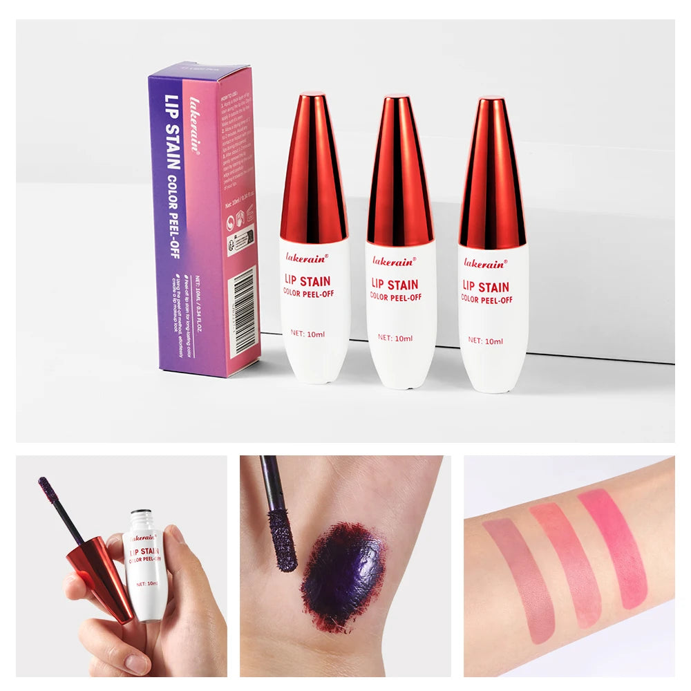 Peel Off Lip Gloss Matte Natural Mist Lip Tinted Waterproof Long Lasting Lipstick Woman Makeup Tear Contour Stain Cosmetic