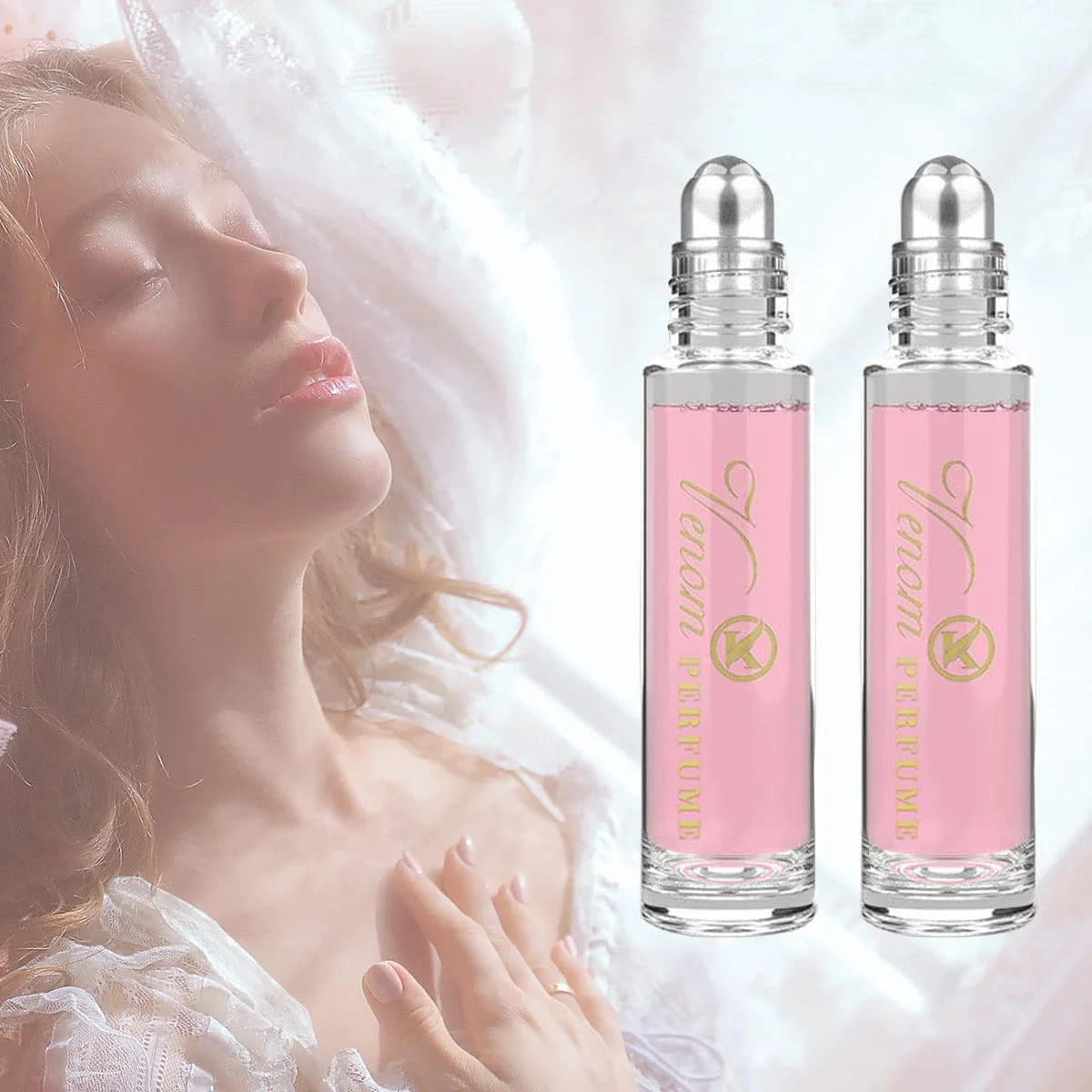 Portable Pheromone Perfume Rollerball for Women 10ml roll on fragrance- Fresh, Natural & Elegant Long-Lasting Scent