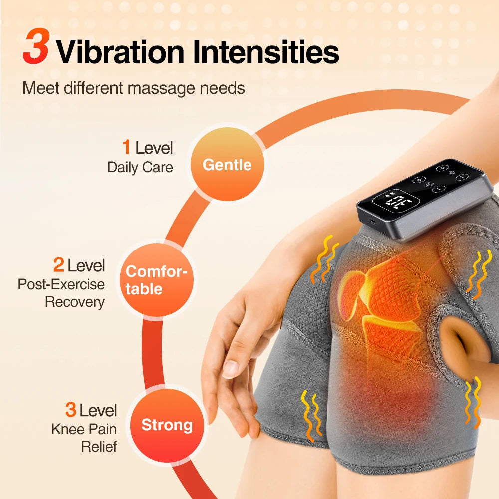 Electric Knee Shoulder Elbow Massager Vibration Heat