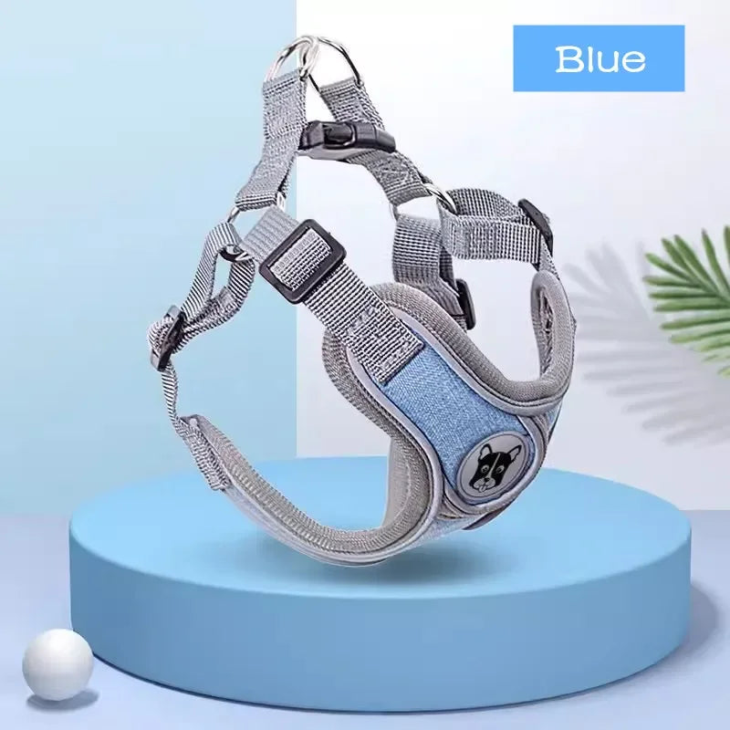 Dog Harness Adjustable Pet Harness Vest For Small Large Dog Cat Reflective Mesh Puppy Cat Chest Strap Dog Accessories