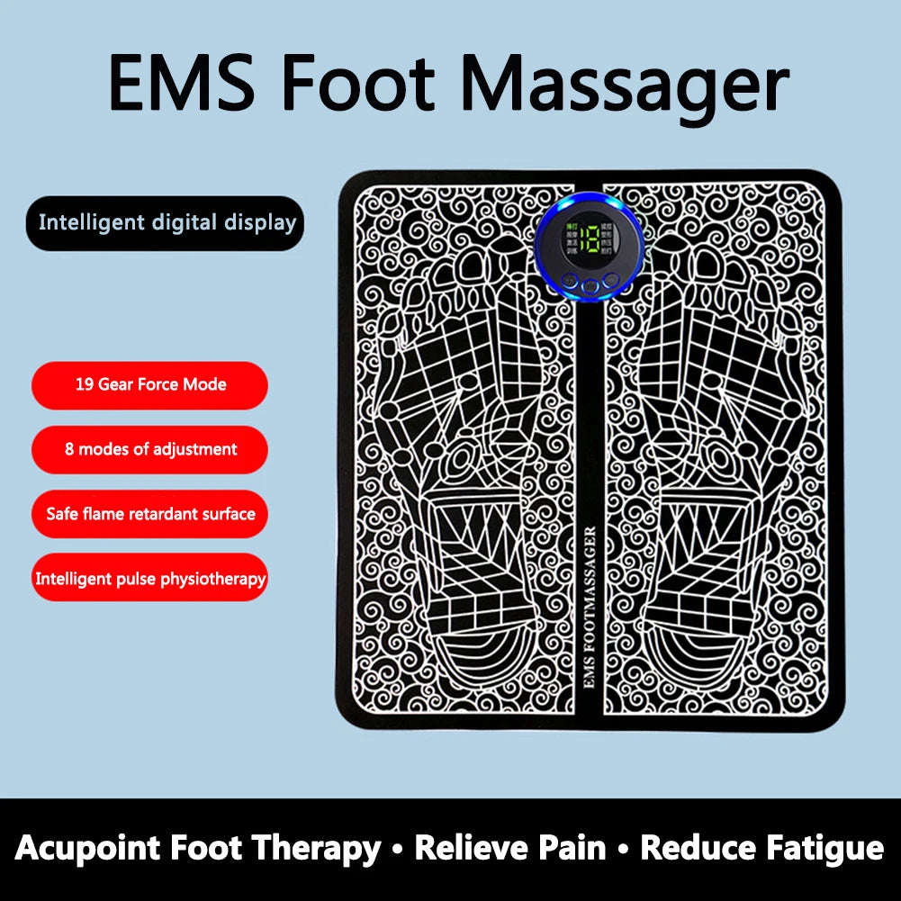 EMS Feet Muscle Stimulator 8 Modes USB Rechargeable