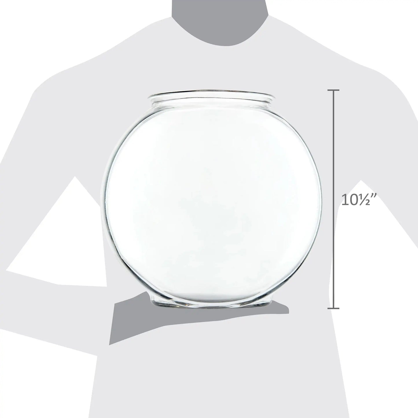 Drum Glass Fishbowl Clear Aquarium, Glass Aquarium Bowl, Betta Fish Tank, Goldfish Bowl for Home Decor