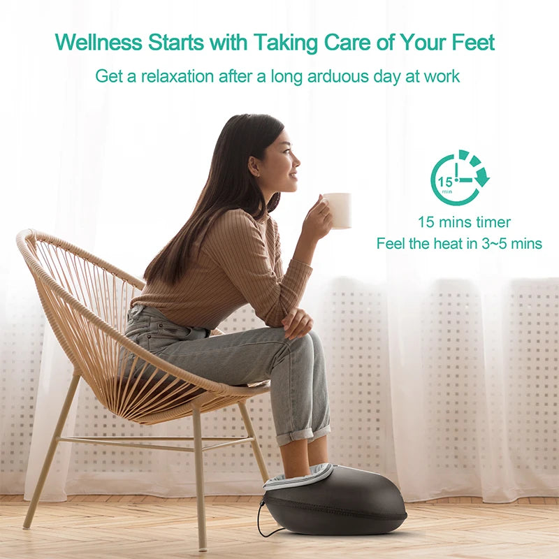 Medcursor Shiatsu Foot Massager With Electric Heat Roller