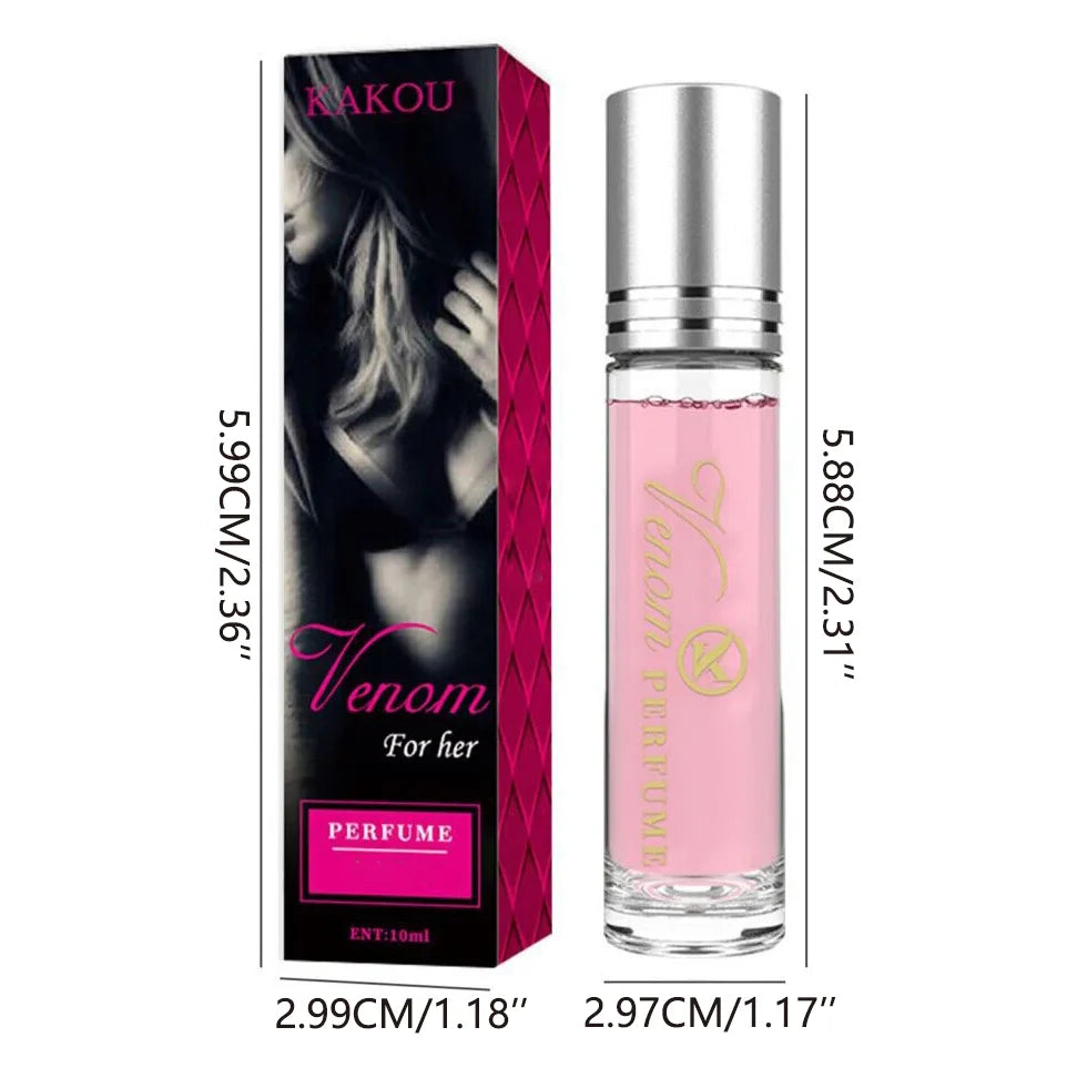 Portable Pheromone Perfume Rollerball for Women 10ml roll on fragrance- Fresh, Natural & Elegant Long-Lasting Scent