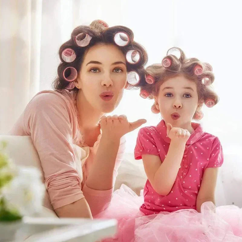 Heatless Hair Rollers Self Grip Hook Curlers Jumbo Set