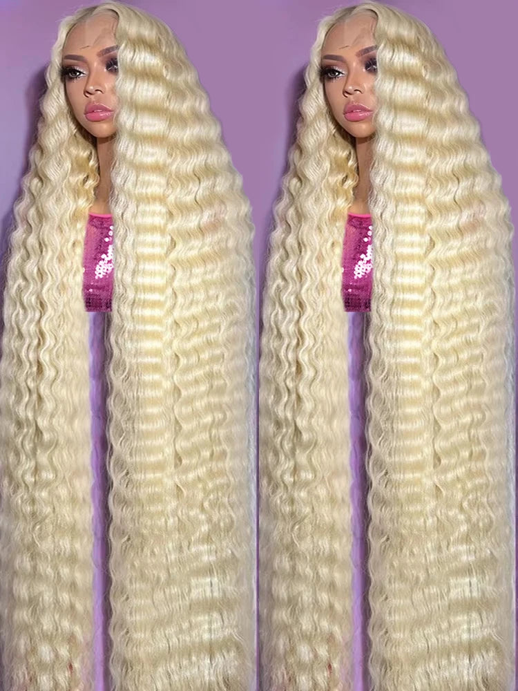 613 Blonde HD Lace Front Wig 13x6 Deep Wave Water Wave