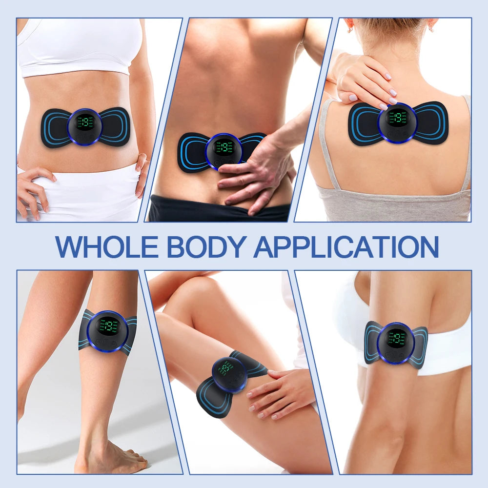 Mini Neck Massager EMS Patch Portable Body Massage Sticker