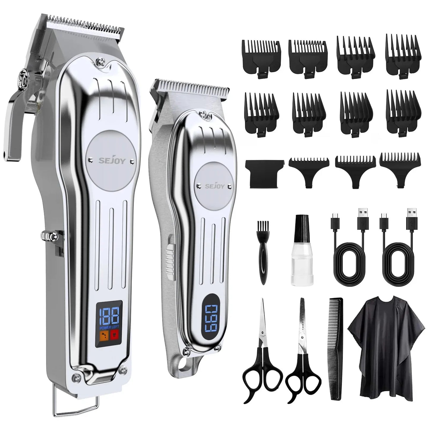 Sejoy Professional Hair Clipper Kit For Men Cordless