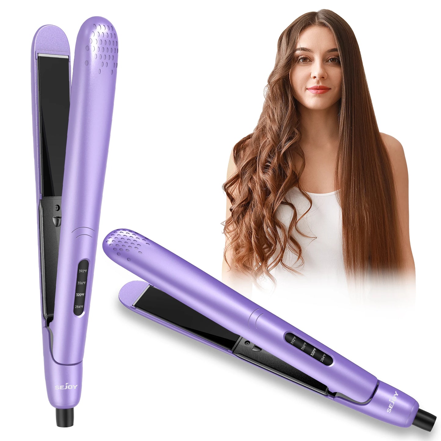 Sejoy 110V 220V Professional Hair Curling Iron Straightener
