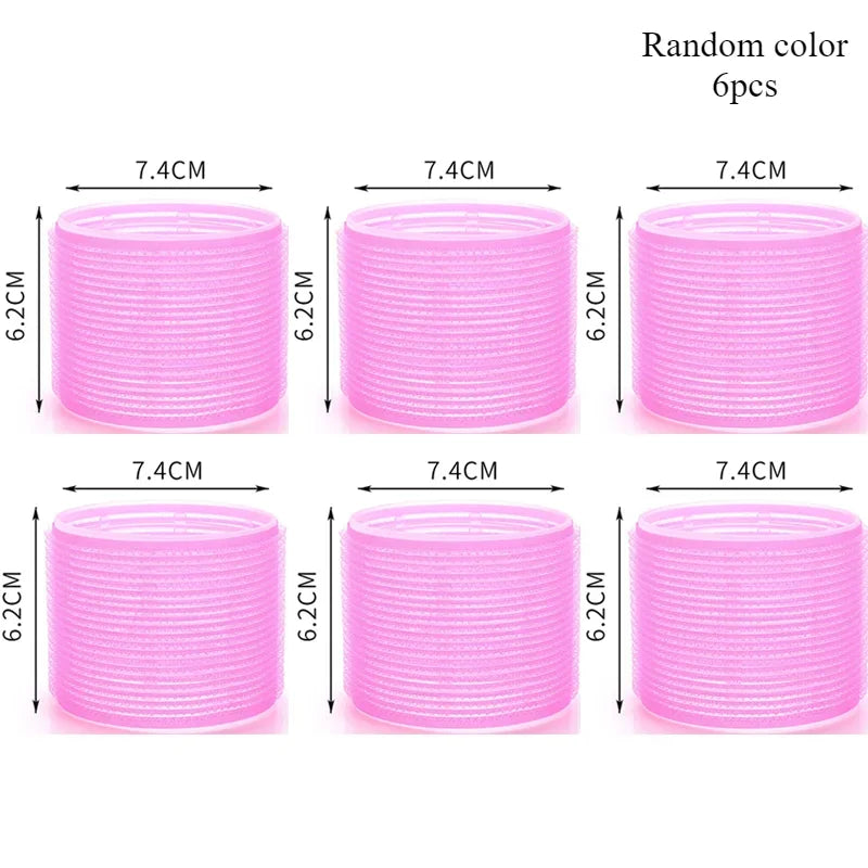 Heatless Hair Rollers Self Grip Hook Curlers Jumbo Set