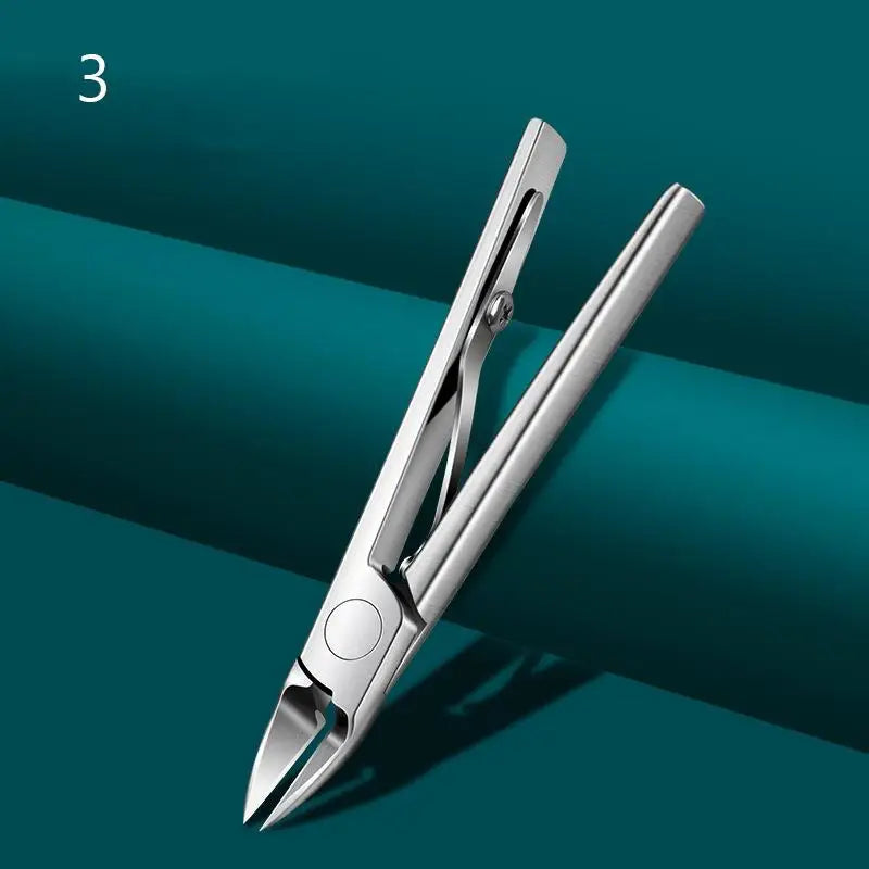 Professional Toe Nail Clippers Thick Ingrown Toenails Large Wide Jaw Opening Slanted Long Handle Fingernail Scissors Manicure