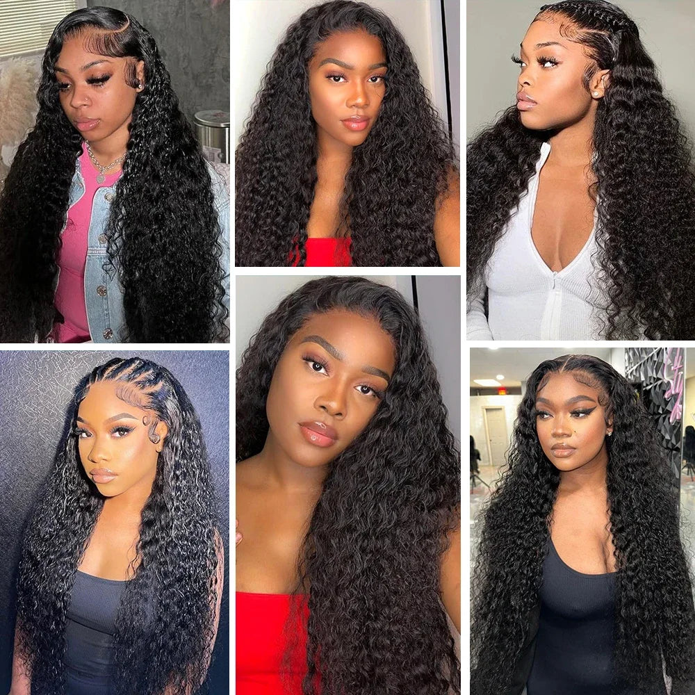 10-40 Inch Human Hair Extensions 100% Remy Deep Wave Hair Bundles Wet And Wavy Human Hair Bundles 3/4 Pcs Raw Hair Bundles