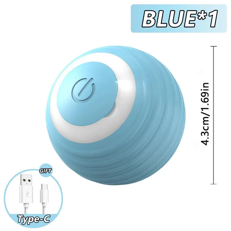 Cat Toy, Speedy Tail Cat Toy, Interactive Cat Ball Toy, Smart Cat Toys Ball, Two Speed Adjustment, with Tail