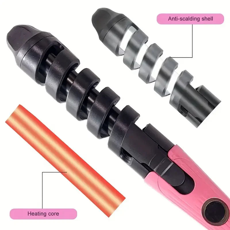 Portable Spiral Anti Scald Curling Iron Hair Ladies Gift