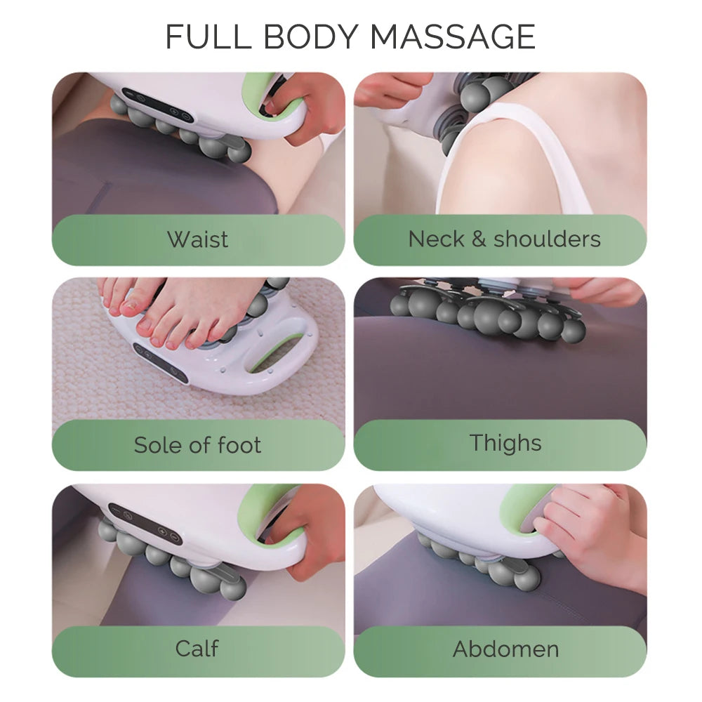 18 Head Fascia Gun Frequency Vibration Massager Red Light