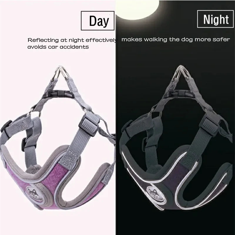Dog Harness Adjustable Pet Harness Vest For Small Large Dog Cat Reflective Mesh Puppy Cat Chest Strap Dog Accessories