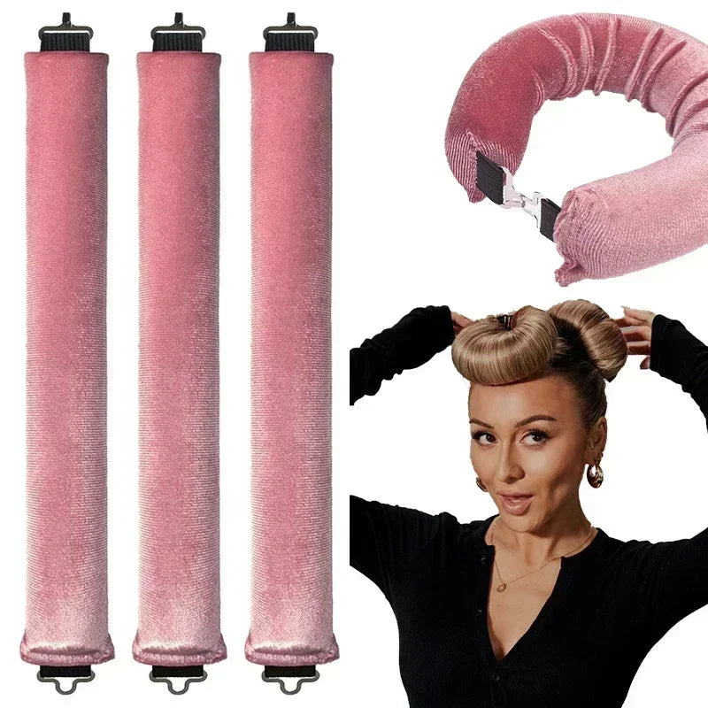 Heatless Hair Curlers No Heat Sleep Headband Soft Rods Hook