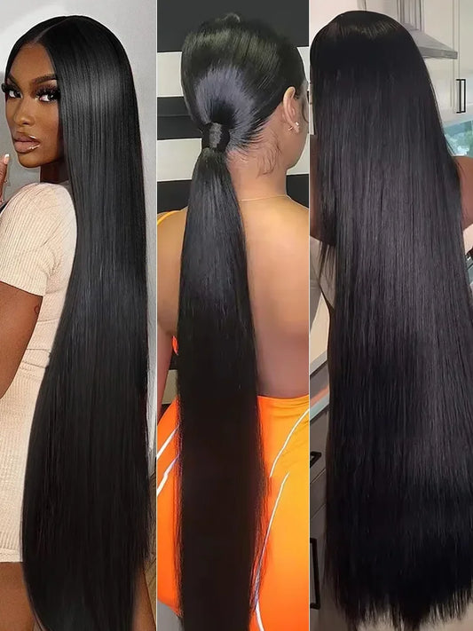 Mossily 30 40 Inch Bone Straight 100% Human Hair Bundles Deal Brazilian Human Hair 3 4 Bundles Raw Hair Extensions Natural Color
