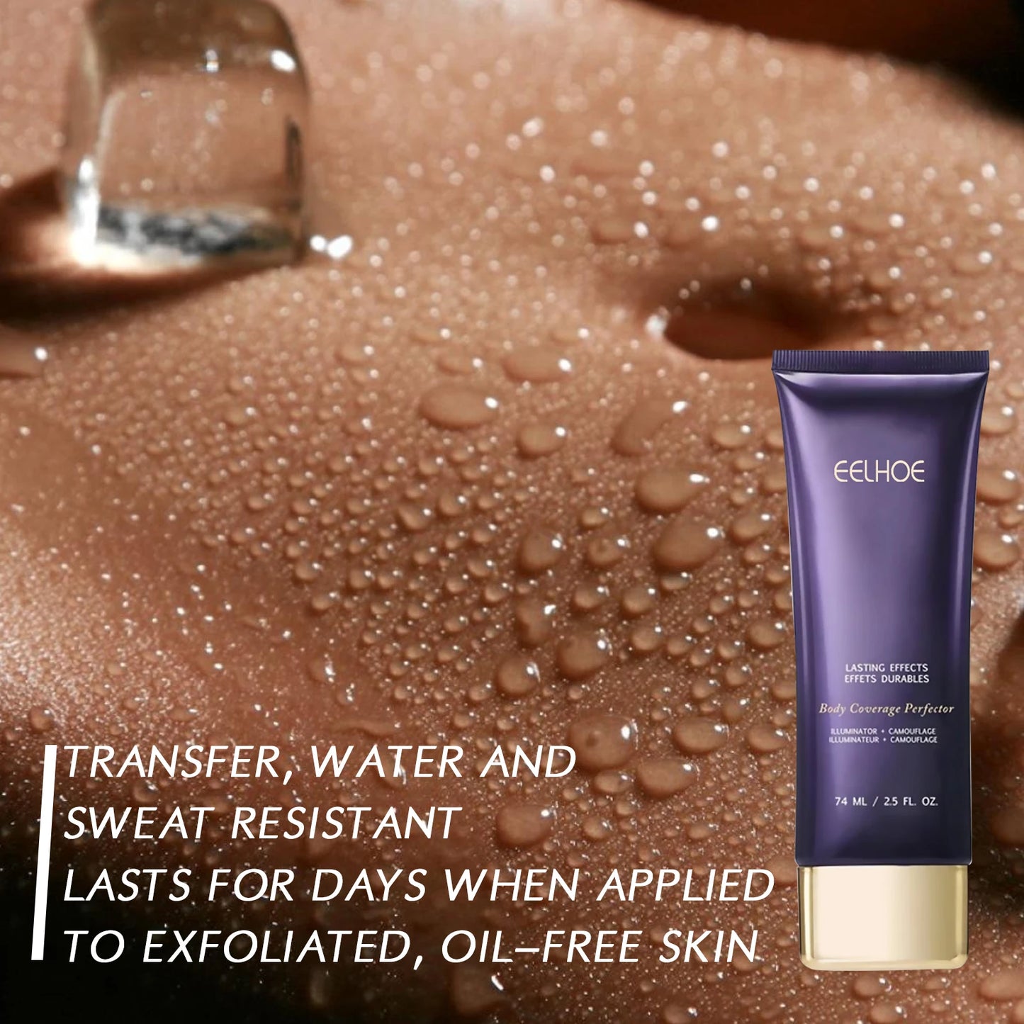 EELHOE Body Concealer Cream Prefect Cover Tattoo Scars Nourishing Skin Water and Sweat Resistant Smoothing Body Concealer Cream