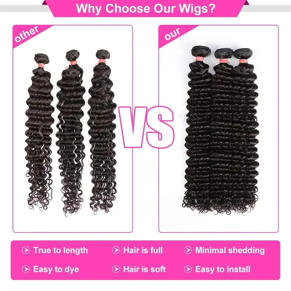 15A Burmese Curly Bundles Human Hair 26 28 30 Inch Deep Wave Raw 3 4 Bundle Deals 100% Unprocessed Double Weft Extensions Weave