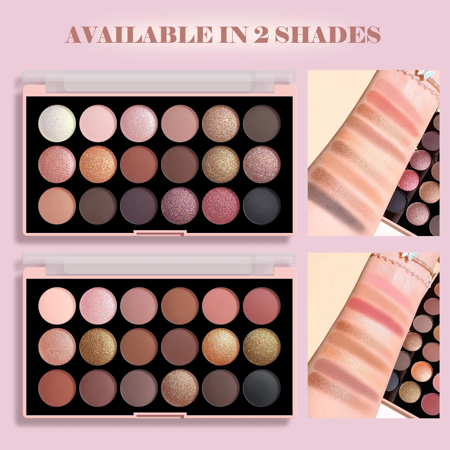 18 Color Eyeshadow Palette Waterproof Sweatproof Long Lasting Pigment