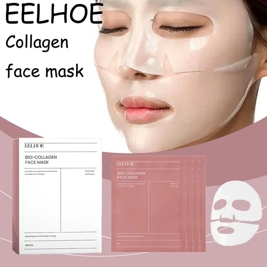 EELHOE Collagen Face Mask Moisturizing Enhance Skin Elasticity Glowing Improve Skin Texture Nourishing Hydrating Facial Mask
