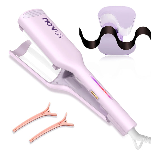 Curling Iron Hair Crimper Waver 1.25 Inch Anti Scald Wand