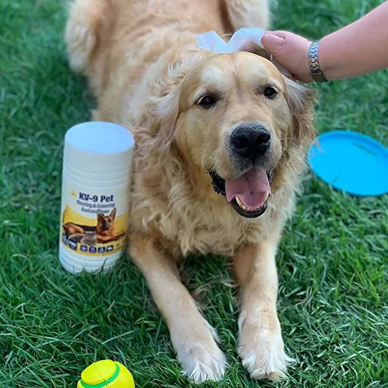 Kivema Pet Wipes 100 Cleansing Wipes for Cats and Dogs Keep Your Furry Friend Clean and Fresh Between Baths