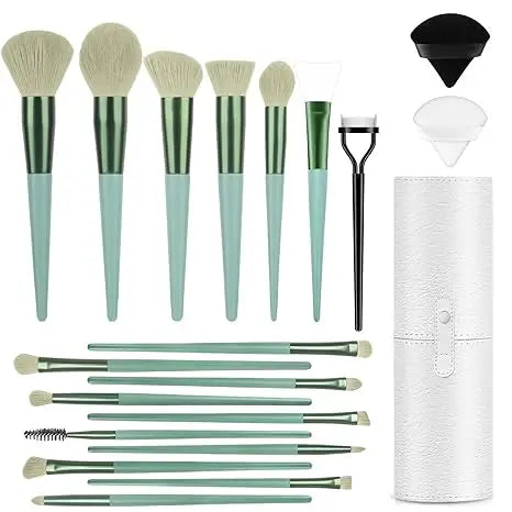 BESTOPE PRO Makeup Brushes With Case 20PCs Professional Makeup Brush Set, Foundation Powder Eyeshadow Brush Set Eyebrow Conceale