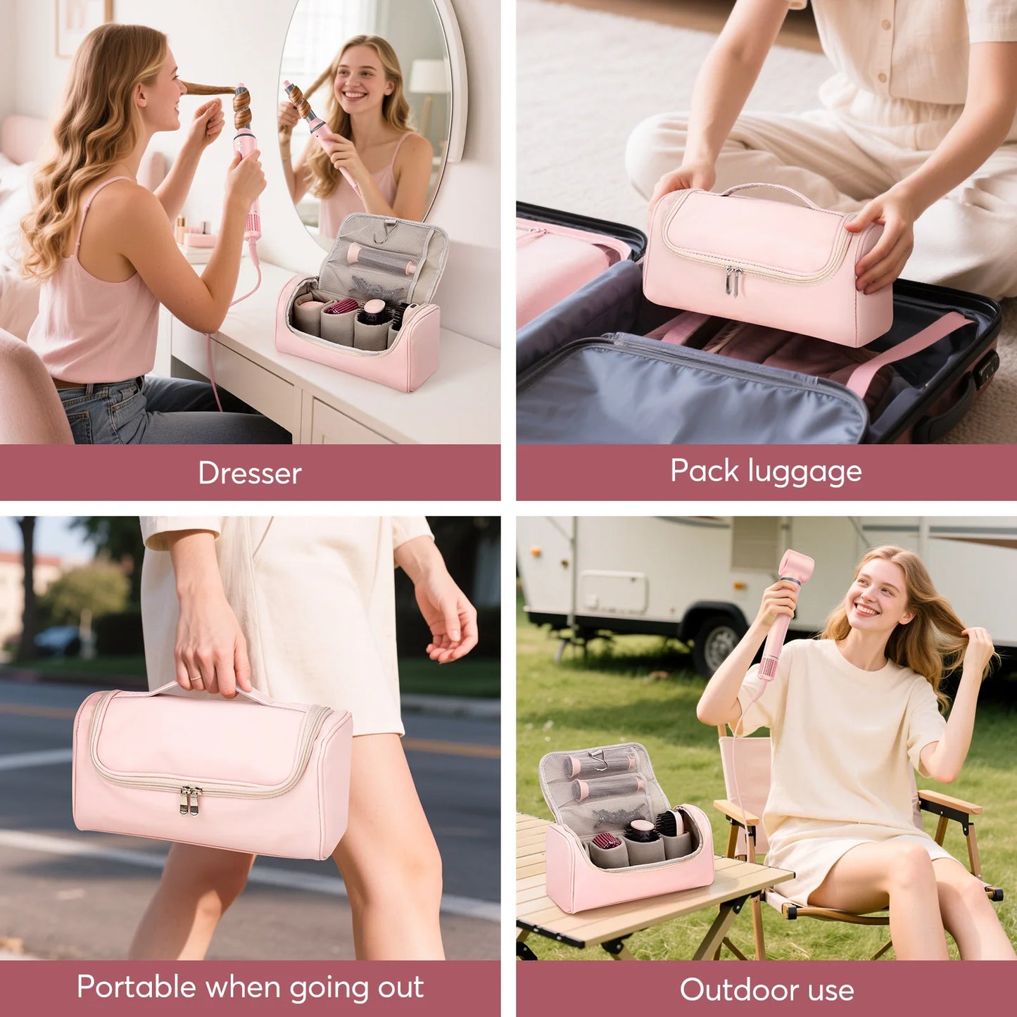 High Speed 5 In 1 Hair Dryer Hot Air Comb Set Gift Box